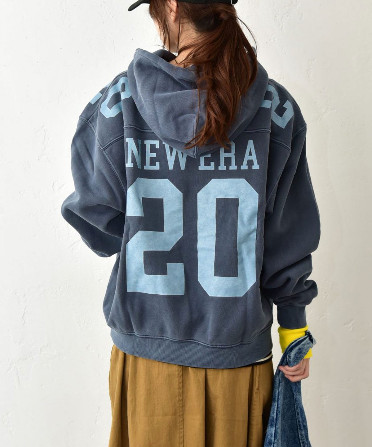 NEW ERA｜CROPPED GD SW PO HOODIE NVY [[15129508]][C]