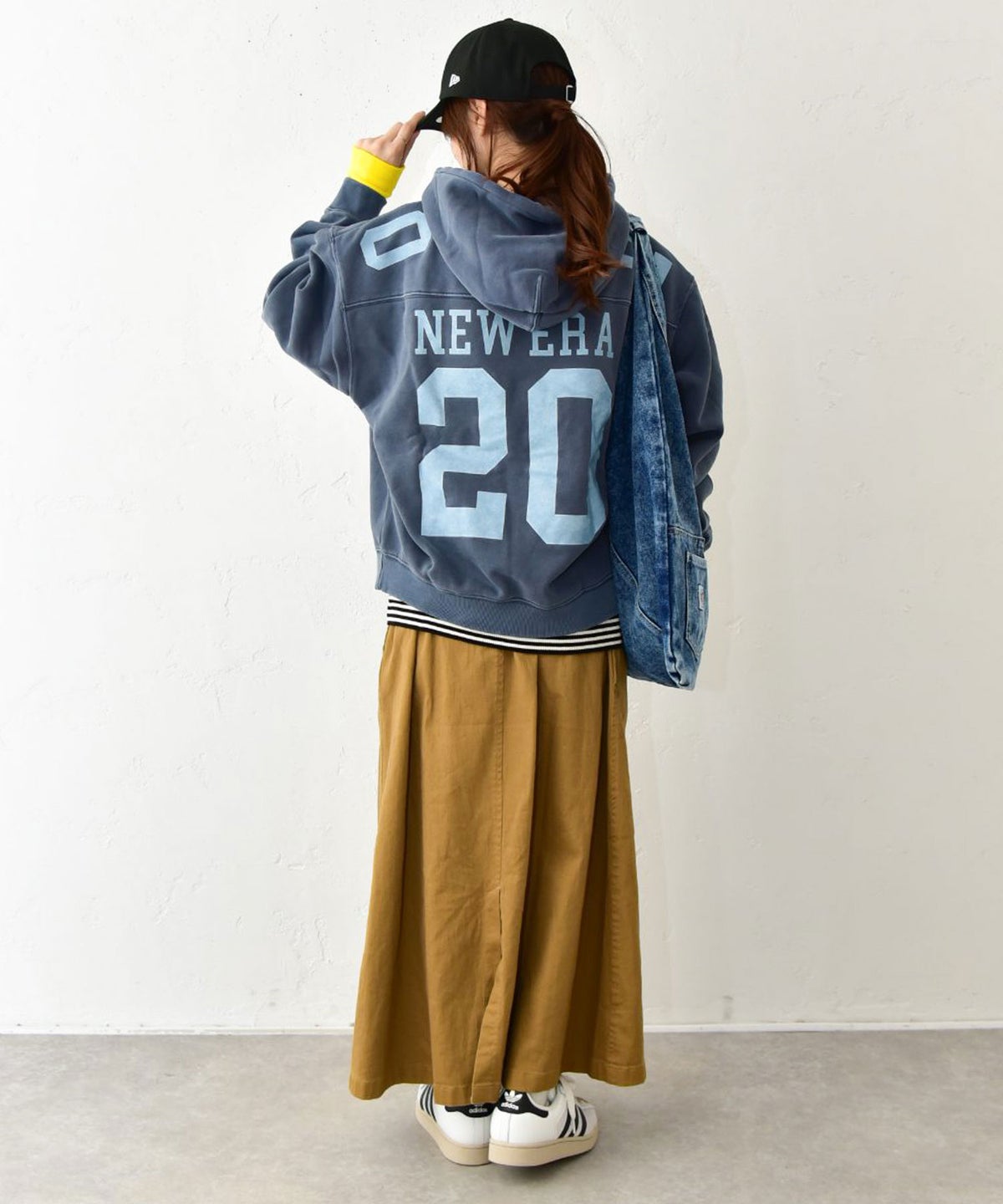 NEW ERA｜CROPPED GD SW PO HOODIE NVY [[15129508]][C]