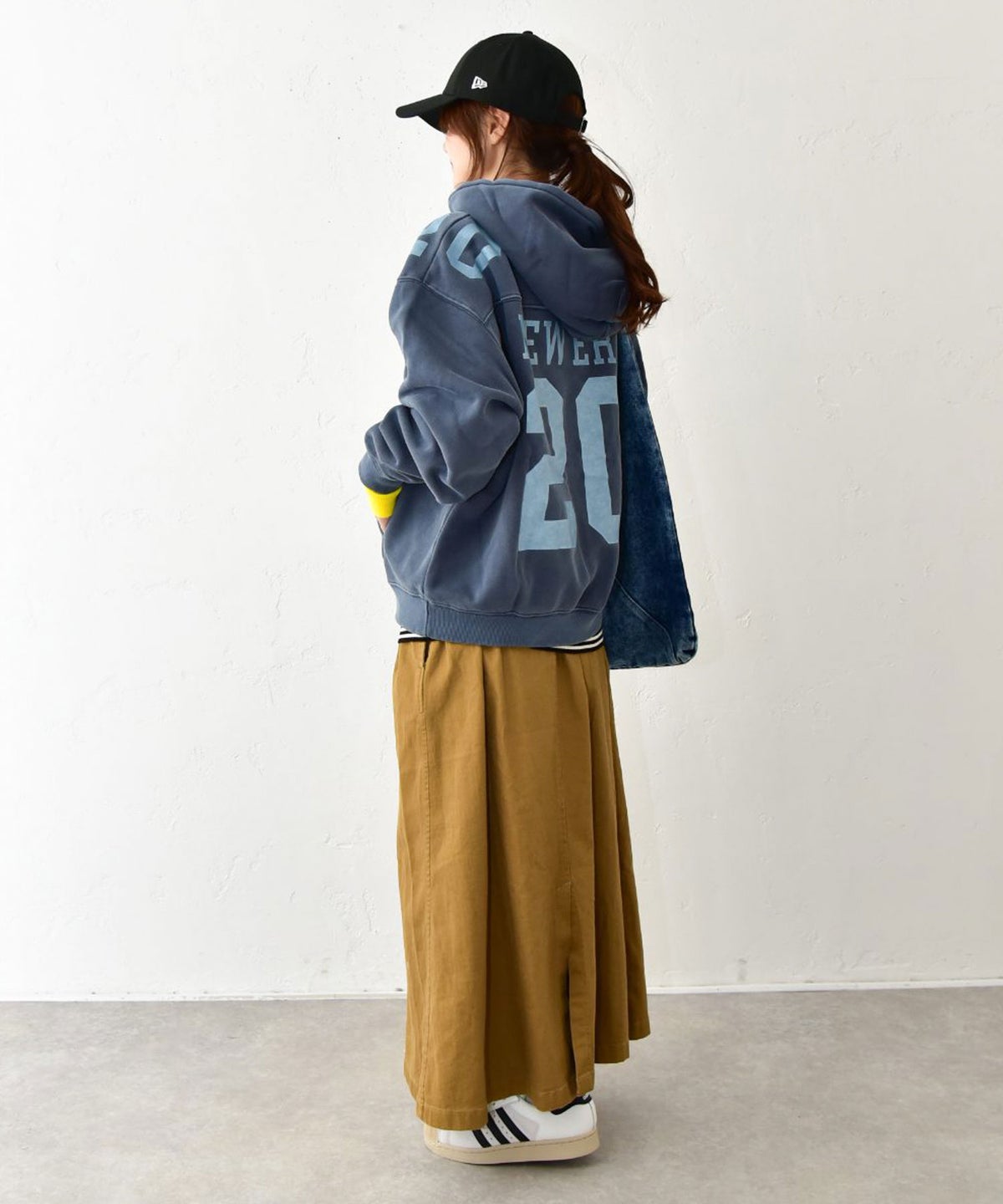 NEW ERA｜CROPPED GD SW PO HOODIE NVY [[15129508]][C]