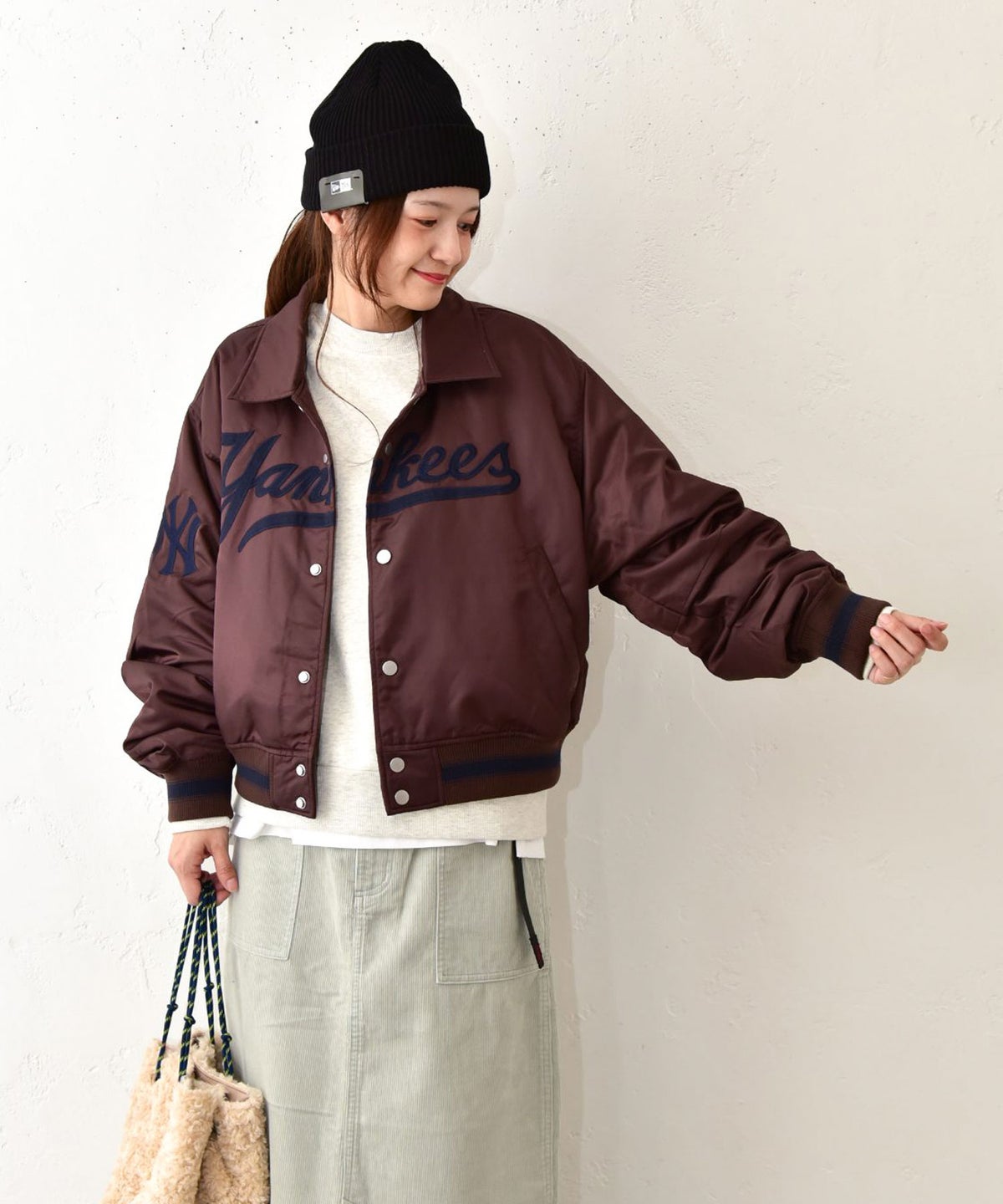 NEW ERA｜WS NYLON VARSITY JK NEYYAN SCR BRN [[15129252]][C]