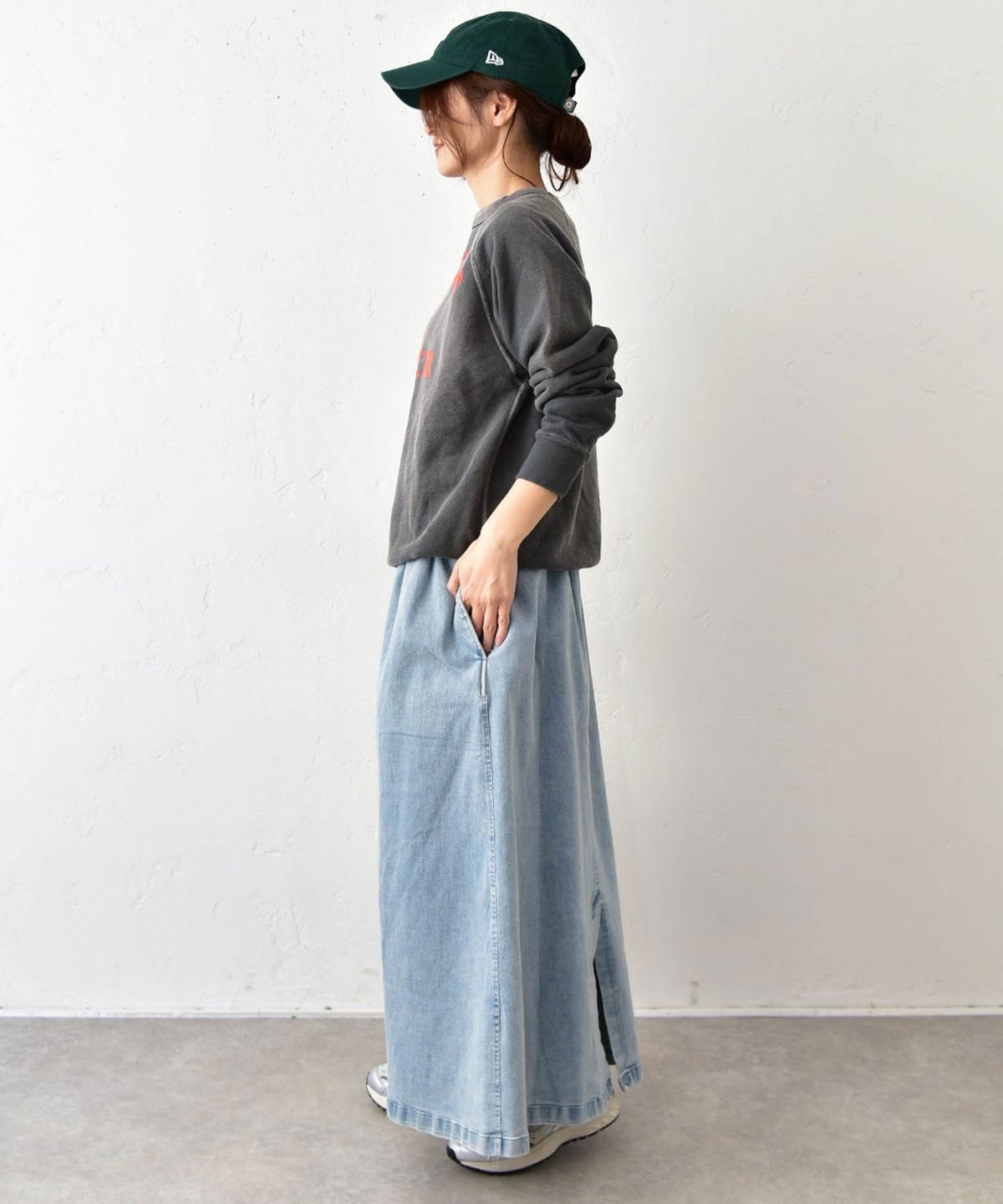 DENIM&DUNGAREE｜ビンテージウラケCENTERスウェット [[22680403]][C]