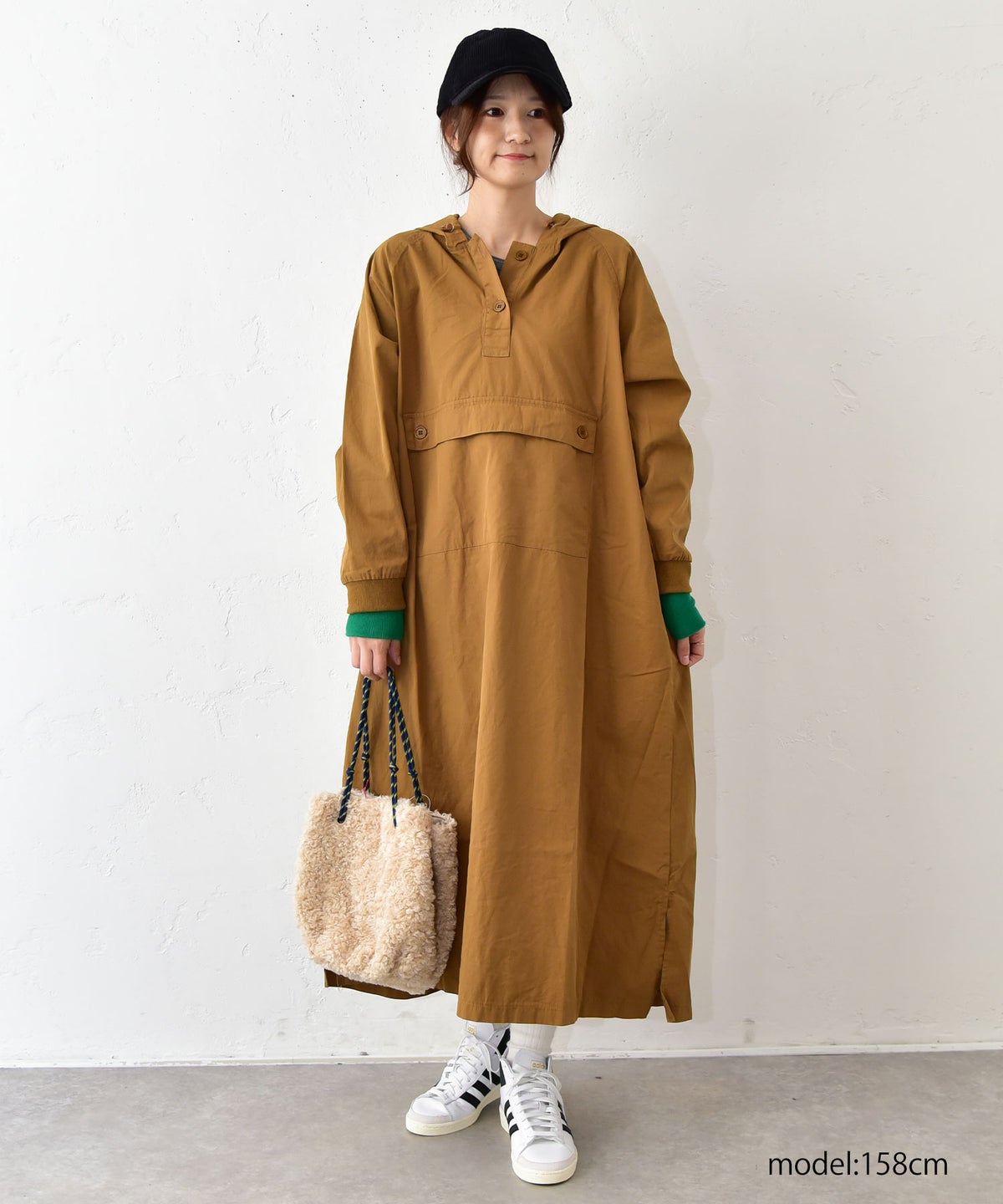 EARTH MADE｜BOA FUR＋CODE TOTE(ボアバッグ) [[48-1521]][C]