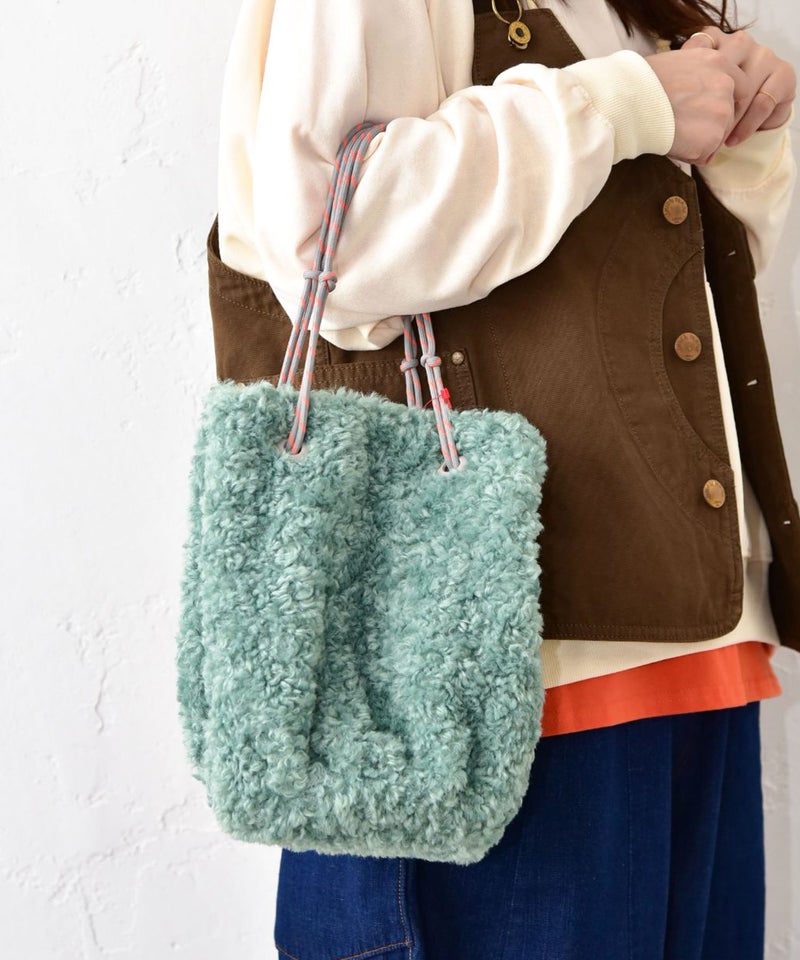  EARTH MADE｜BOA FUR＋CODE TOTE(ボアバッグ) [[48-1523]][C]