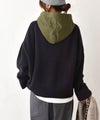 Our.｜異素材フード付きざっくりワイドプルオーバー [[Ou-PO-13]][C]