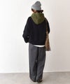Our.｜異素材フード付きざっくりワイドプルオーバー [[Ou-PO-13]][C]