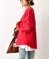 Gives a sense of fullment｜カットオフラウンドプルオーバー [[863110]][C]