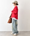 Gives a sense of fullment｜カットオフラウンドプルオーバー [[863110]][C]