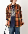 Gives a sense of fullment｜ネルチェックシャツ [[663308]][C]