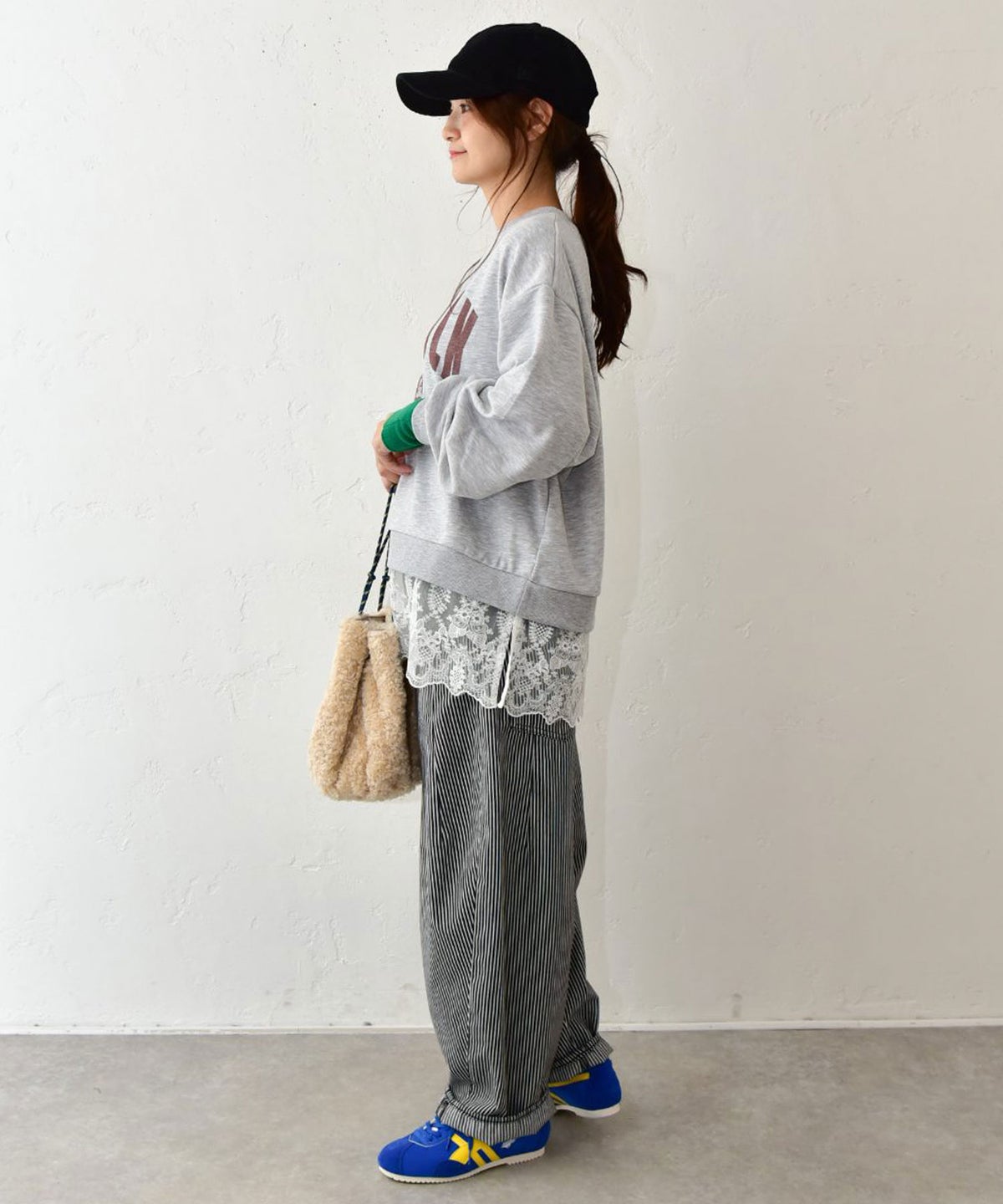 IN THE MARKET｜裾レースレイヤード風スウェット [[4206466]][C]