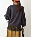 IN THE MARKET｜裾レースレイヤード風スウェット [[4206466]][C]