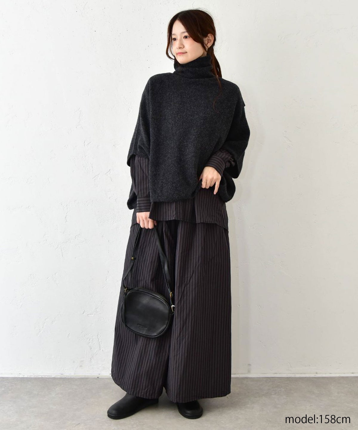 ichi｜タイプライターストライプガウチョパンツ [[260606]][C]