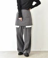 HUMS｜スカートセットツイルパンツ [[32861A334]][C]