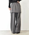 HUMS｜スカートセットツイルパンツ [[32861A334]][C]