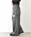 HUMS｜スカートセットツイルパンツ [[32861A334]][C]