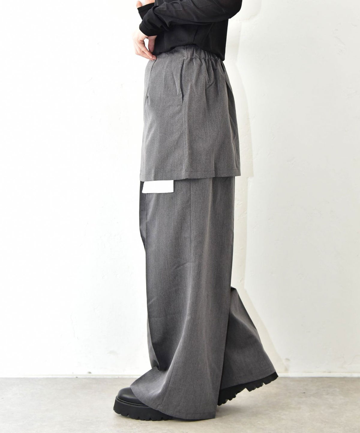HUMS｜スカートセットツイルパンツ [[32861A334]][C]