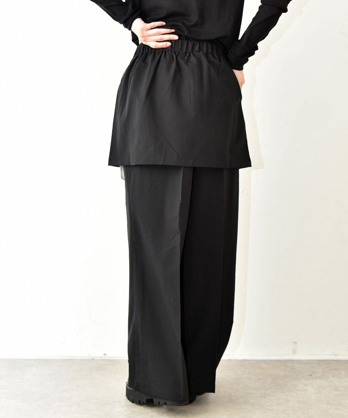 HUMS｜スカートセットツイルパンツ [[32861A334]][C]