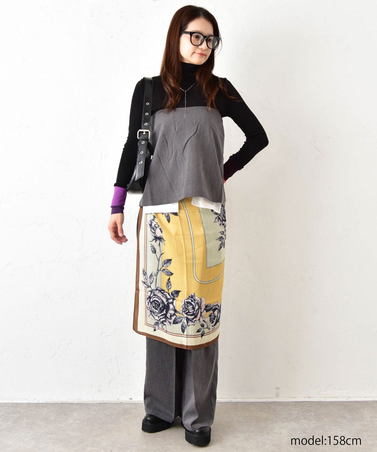HUMS｜スカートセットツイルパンツ [[32861A334]][C]