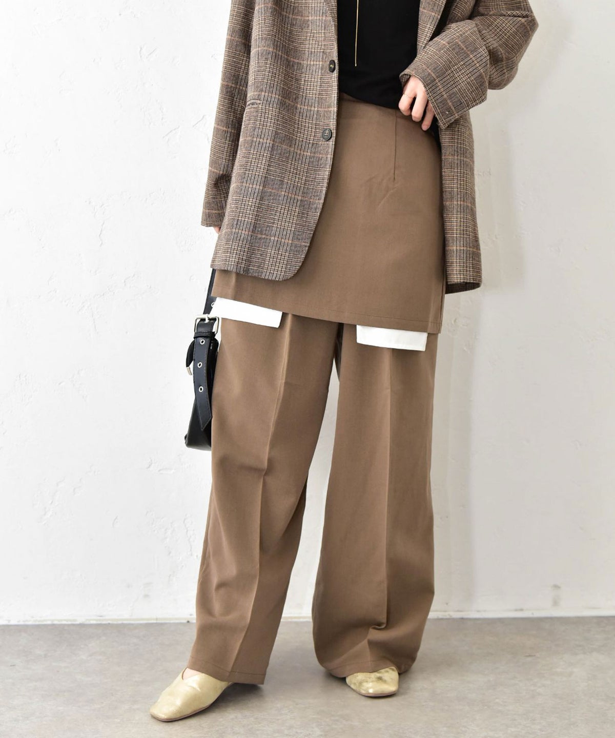 HUMS｜スカートセットツイルパンツ [[32861A334]][C]