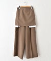 HUMS｜スカートセットツイルパンツ [[32861A334]][C]