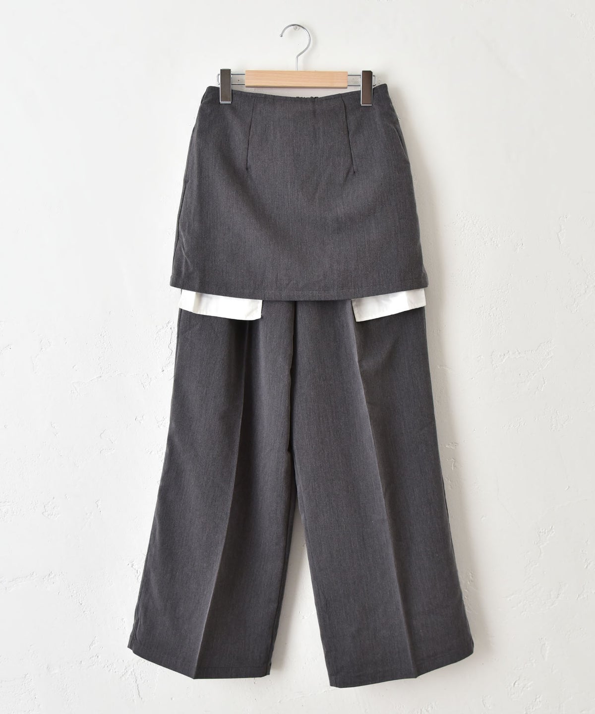 HUMS｜スカートセットツイルパンツ [[32861A334]][C]