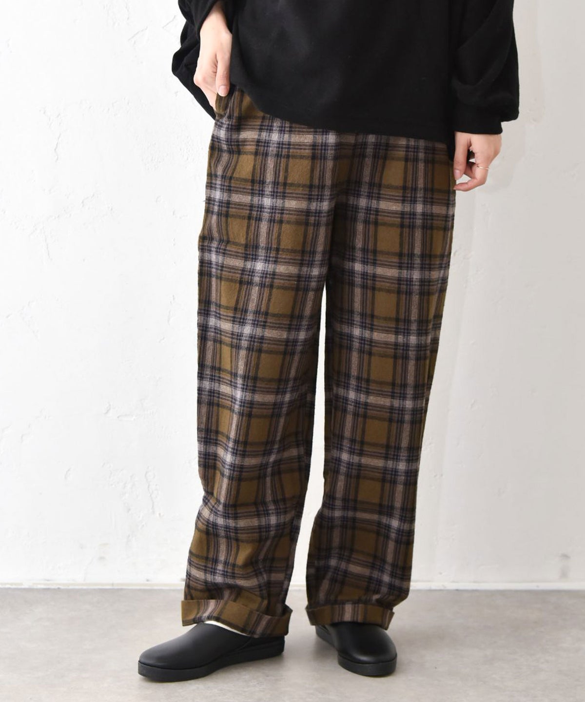 SUN VALLEY｜綿麻起毛パンツ [[SK8025260]][C]