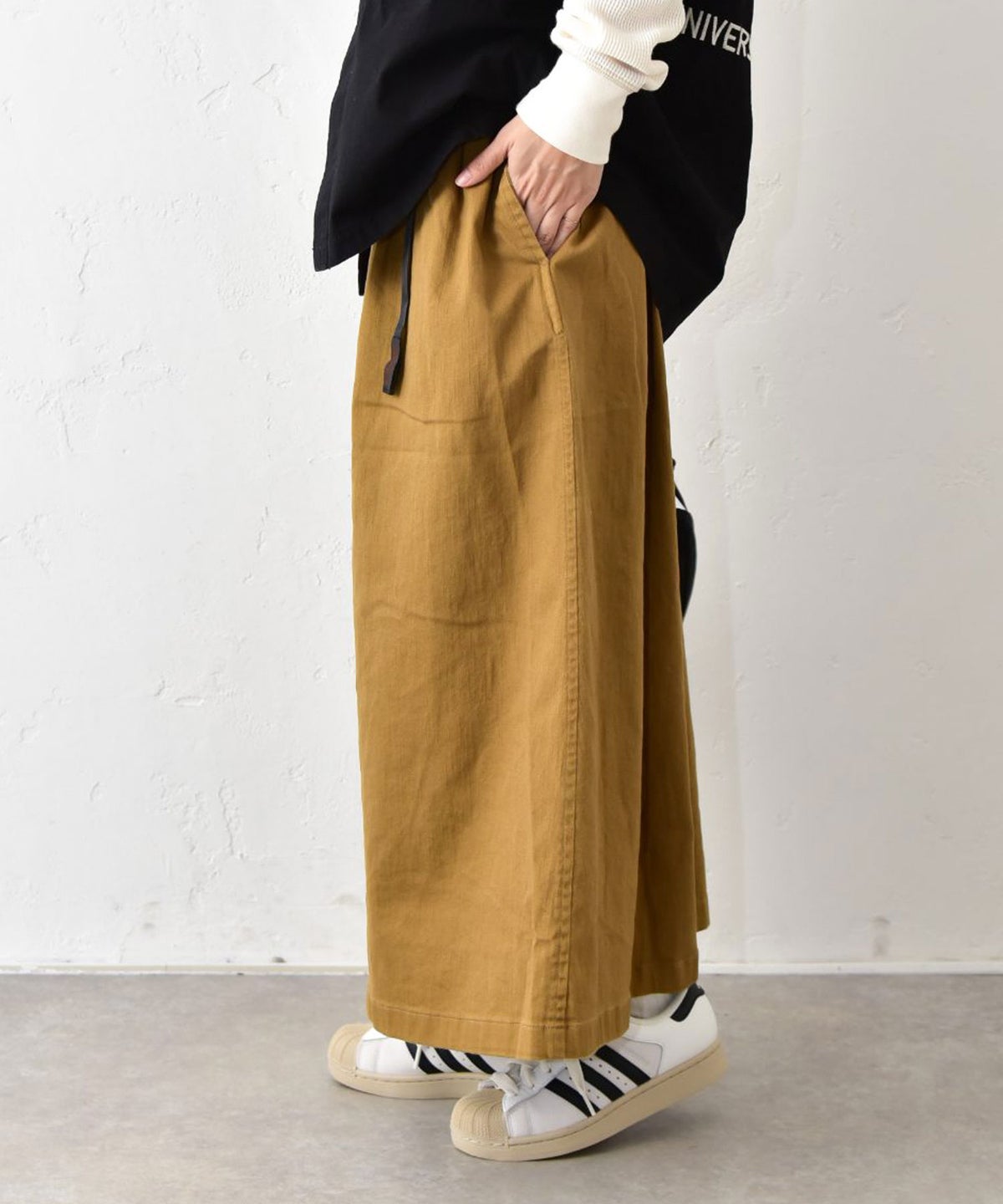 IN THE MARKET｜ベルト付きチノスカート [[IN-122]][C]