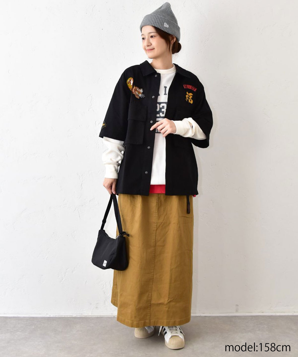 IN THE MARKET｜ベルト付きチノスカート [[IN-122]][C]
