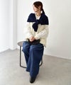 hagumu｜キーネックオーバーニットベスト [[MT-0522]][C]