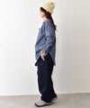 her.｜ストレッチ入ダンガリーシャツ(h.刺繍入り) [[CE3SH251001B]][C]