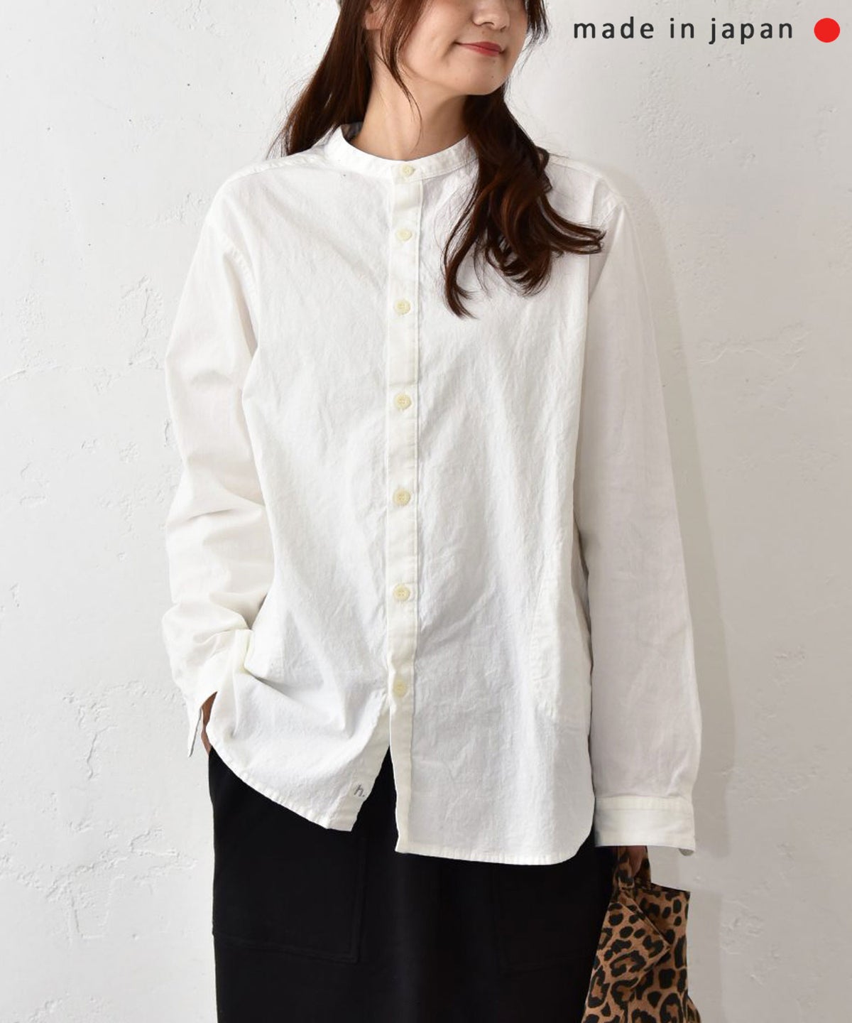 her.｜ストレッチ入ダンガリーシャツ(h.刺繍入り) [[CE3SH251001B]][C]
