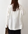 her.｜ストレッチ入ダンガリーシャツ(h.刺繍入り) [[CE3SH251001B]][C]