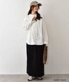 her.｜ストレッチ入ダンガリーシャツ(h.刺繍入り) [[CE3SH251001B]][C]