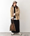 her.｜ストレッチ入ダンガリーシャツ(h.刺繍入り) [[CE3SH251001B]][C]