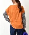  IN THE MARKET｜ボーダースリーブロゴTEE [[4456456]][C]