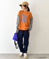  IN THE MARKET｜ボーダースリーブロゴTEE [[4456456]][C]