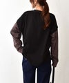  IN THE MARKET｜ボーダースリーブロゴTEE [[4456456]][C]
