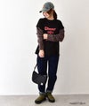  IN THE MARKET｜ボーダースリーブロゴTEE [[4456456]][C]
