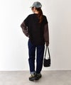  IN THE MARKET｜ボーダースリーブロゴTEE [[4456456]][C]