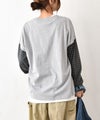 IN THE MARKET｜ボーダースリーブロゴTEE [[4456456]][C]