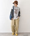 IN THE MARKET｜ボーダースリーブロゴTEE [[4456456]][C]