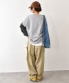 IN THE MARKET｜ボーダースリーブロゴTEE [[4456456]][C]