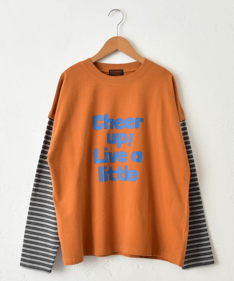IN THE MARKET｜ボーダースリーブロゴTEE [[4456456]][C]