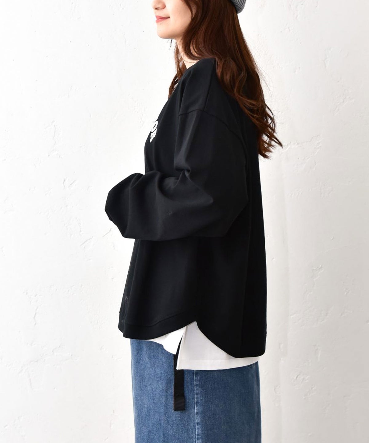 and quarter｜ヘムラウンドプリントTee [[MA-20203]][C]
