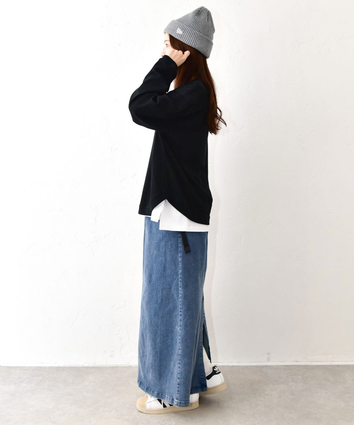 and quarter｜ヘムラウンドプリントTee [[MA-20203]][C]