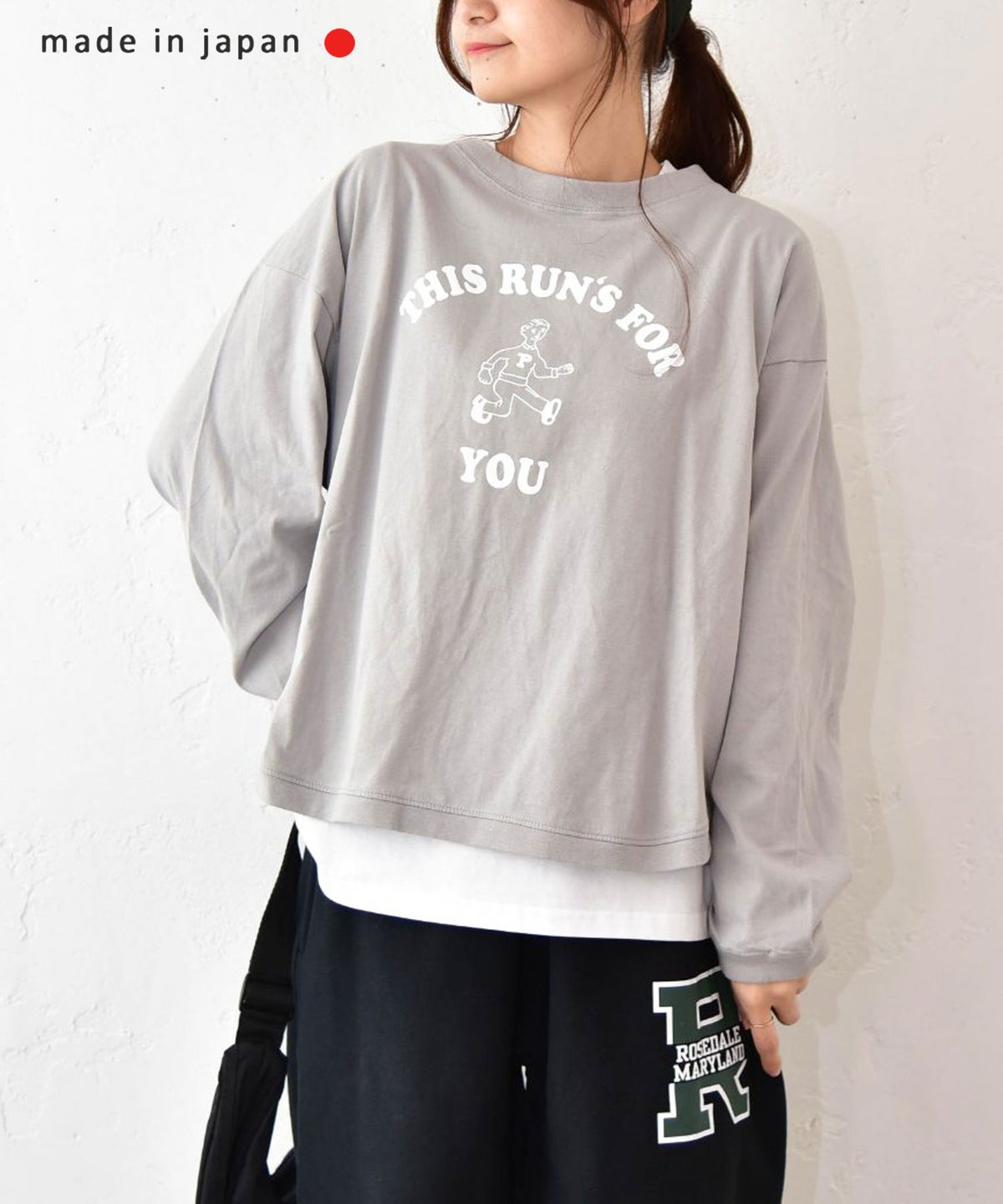 and quarter｜ヘムラウンドプリントTee [[MA-20203]][C]
