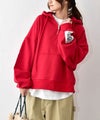 IN THE MARKET｜袖ワッペン付ハーフジップパーカー [[C-2615]][C]