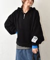 IN THE MARKET｜袖ワッペン付ハーフジップパーカー [[C-2615]][C]