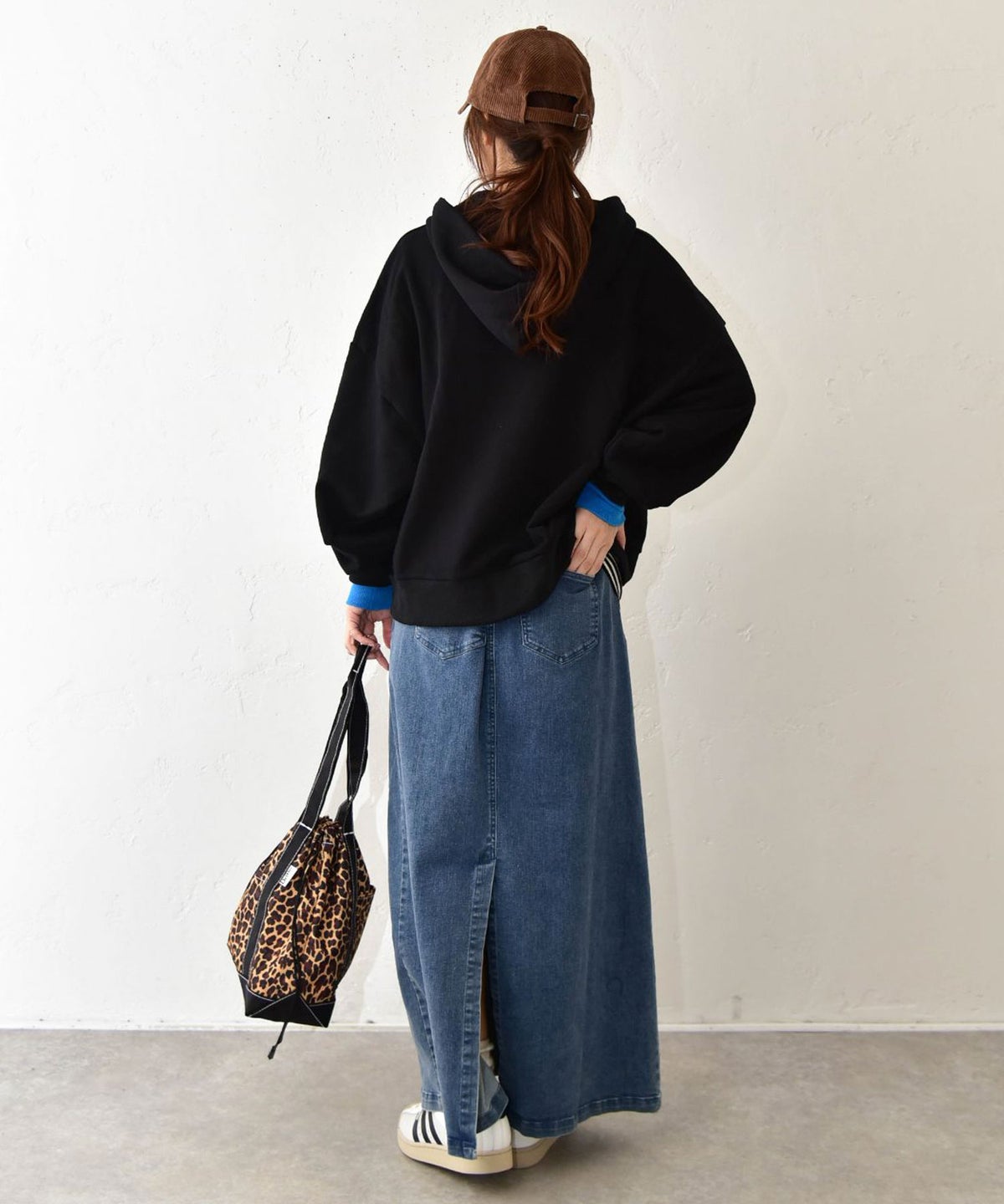 IN THE MARKET｜袖ワッペン付ハーフジップパーカー [[C-2615]][C]