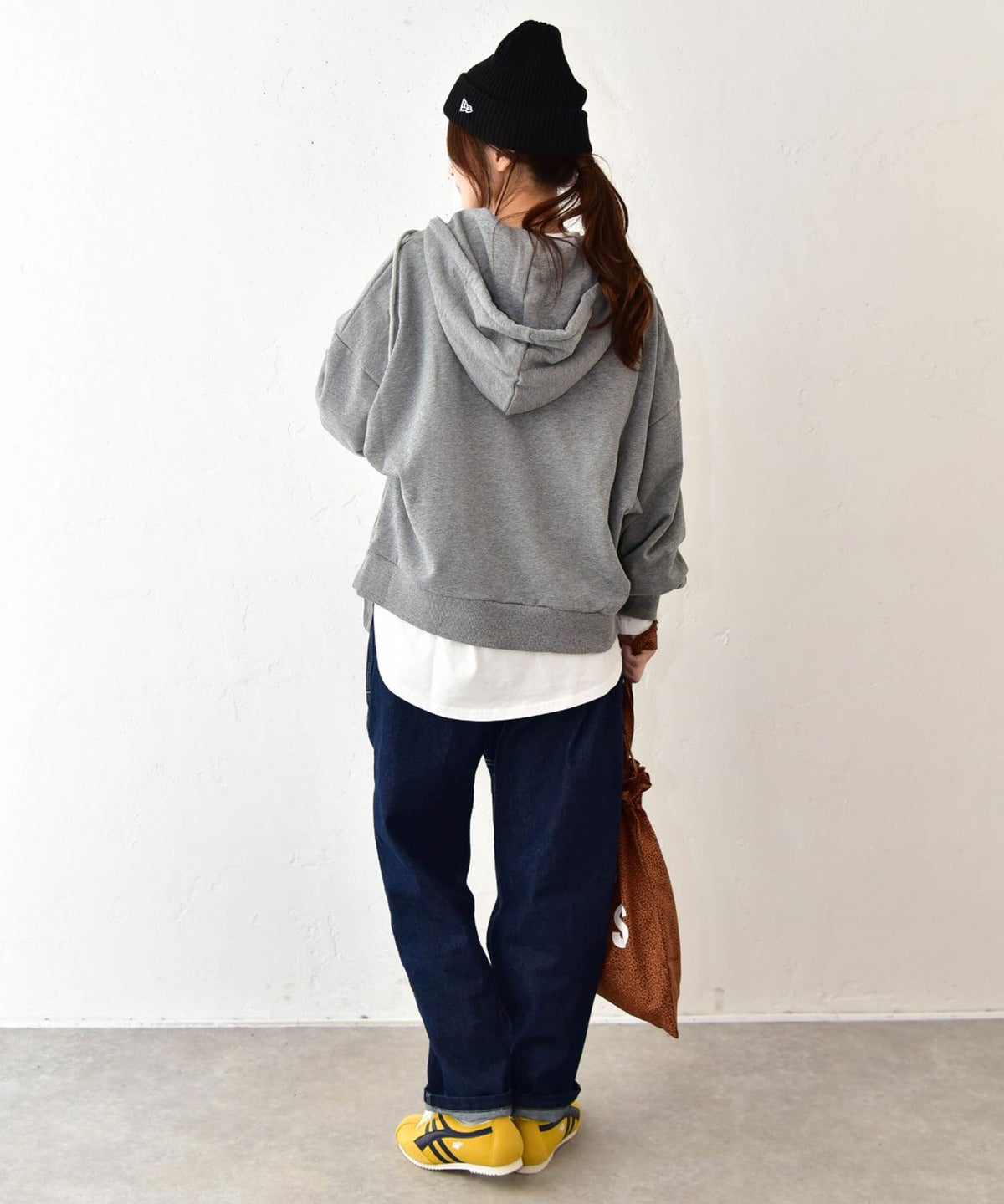 IN THE MARKET｜袖ワッペン付ハーフジップパーカー [[C-2615]][C]