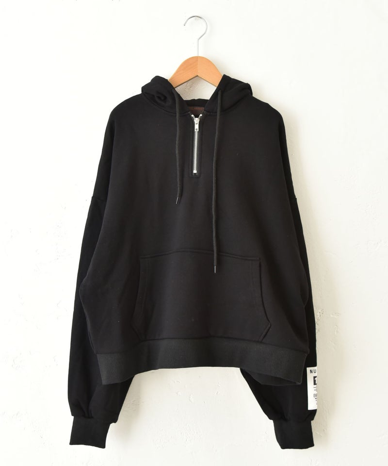 IN THE MARKET｜袖ワッペン付ハーフジップパーカー [[C-2615]][C]